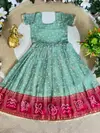 Ajd 8192 Bandhani Silk Foil Print Kids Wear Wholesale Market In Surat With Price